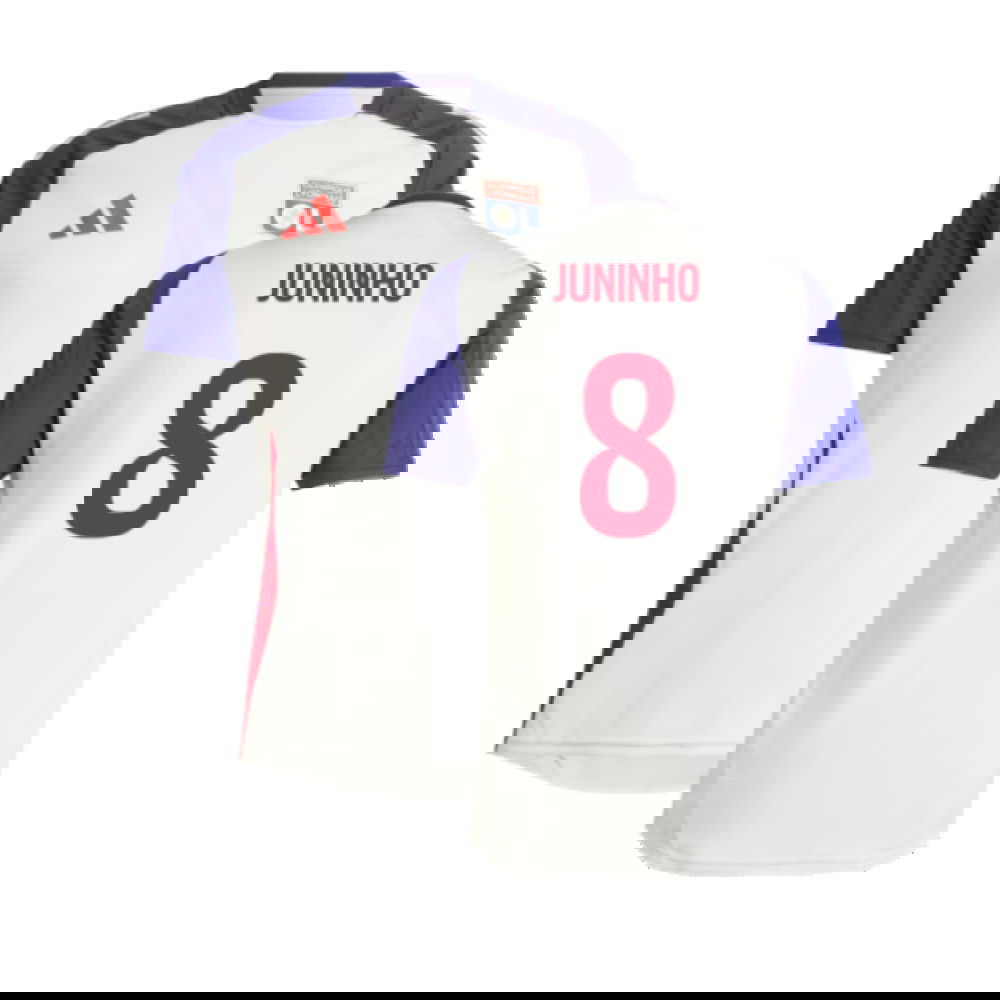 2024-2025 Olympique Lyon Training Jersey (White Tint) (Juninho 8)
