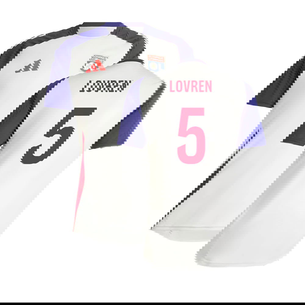 2024-2025 Olympique Lyon Training Jersey (White Tint) (Lovren 5)