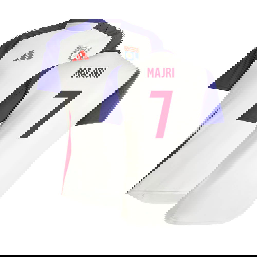 2024-2025 Olympique Lyon Training Jersey (White Tint) (Majri 7)