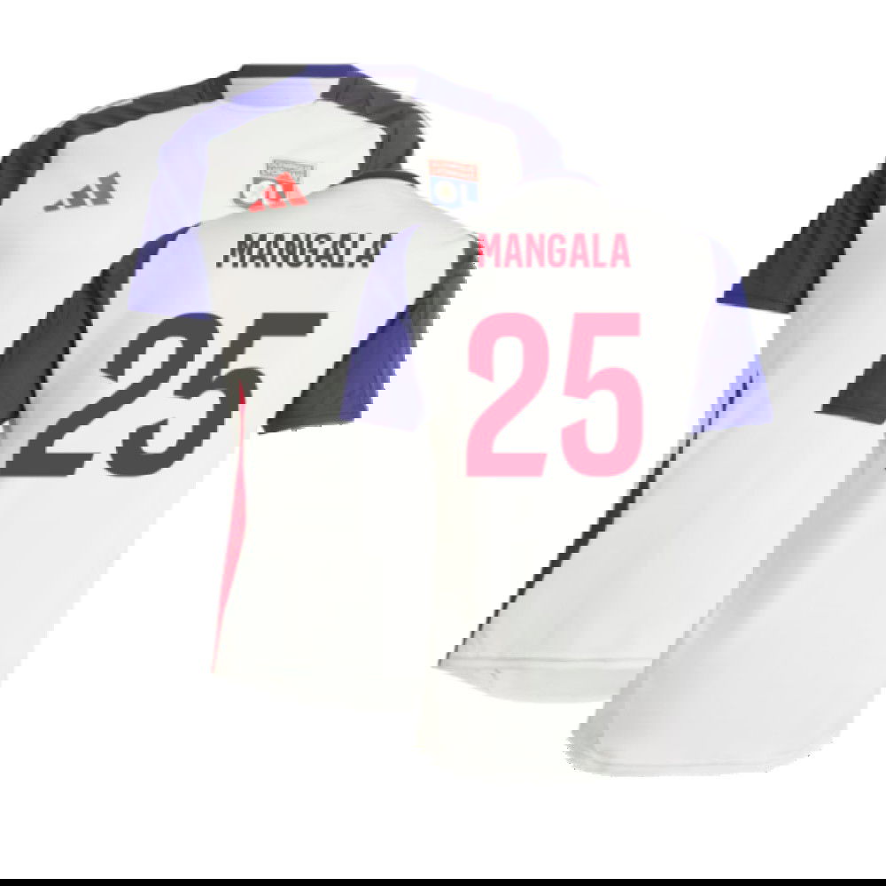 2024-2025 Olympique Lyon Training Jersey (White Tint) (Mangala 25)