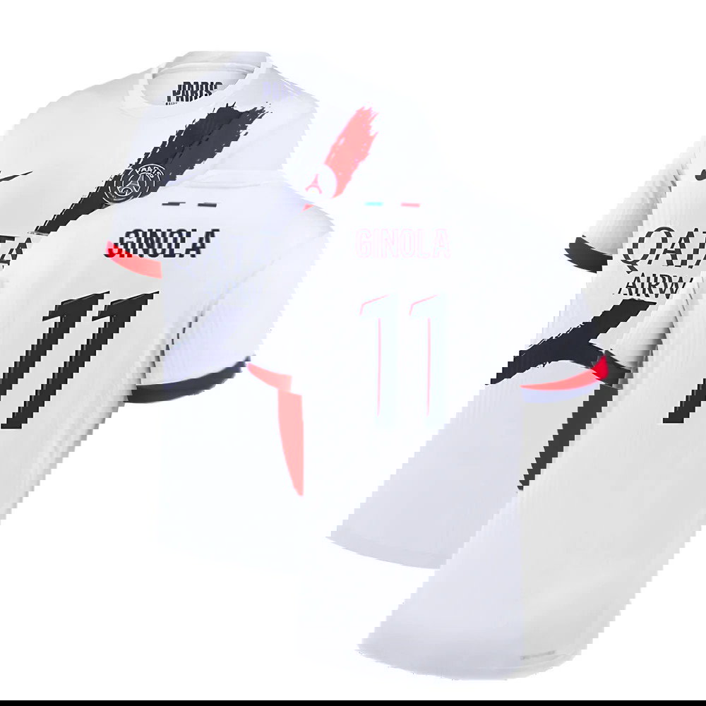 2024-2025 PSG Away Authentic Dri-ADV Shirt (Ginola 11)