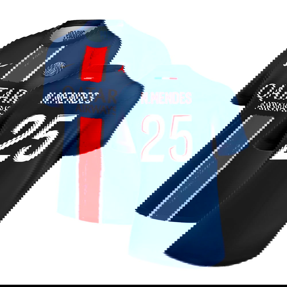 2024-2025 PSG Home Shirt (Womens) (N.Mendes 25)