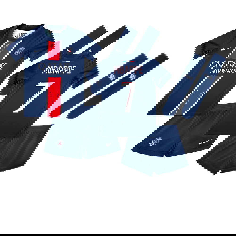 2024-2025 PSG Paris Saint Germain Home Mini Kit (Mbappe 7)