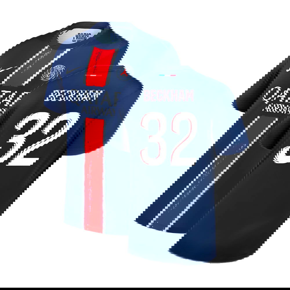 2024-2025 PSG Paris Saint Germain Home Shirt (Beckham 32)