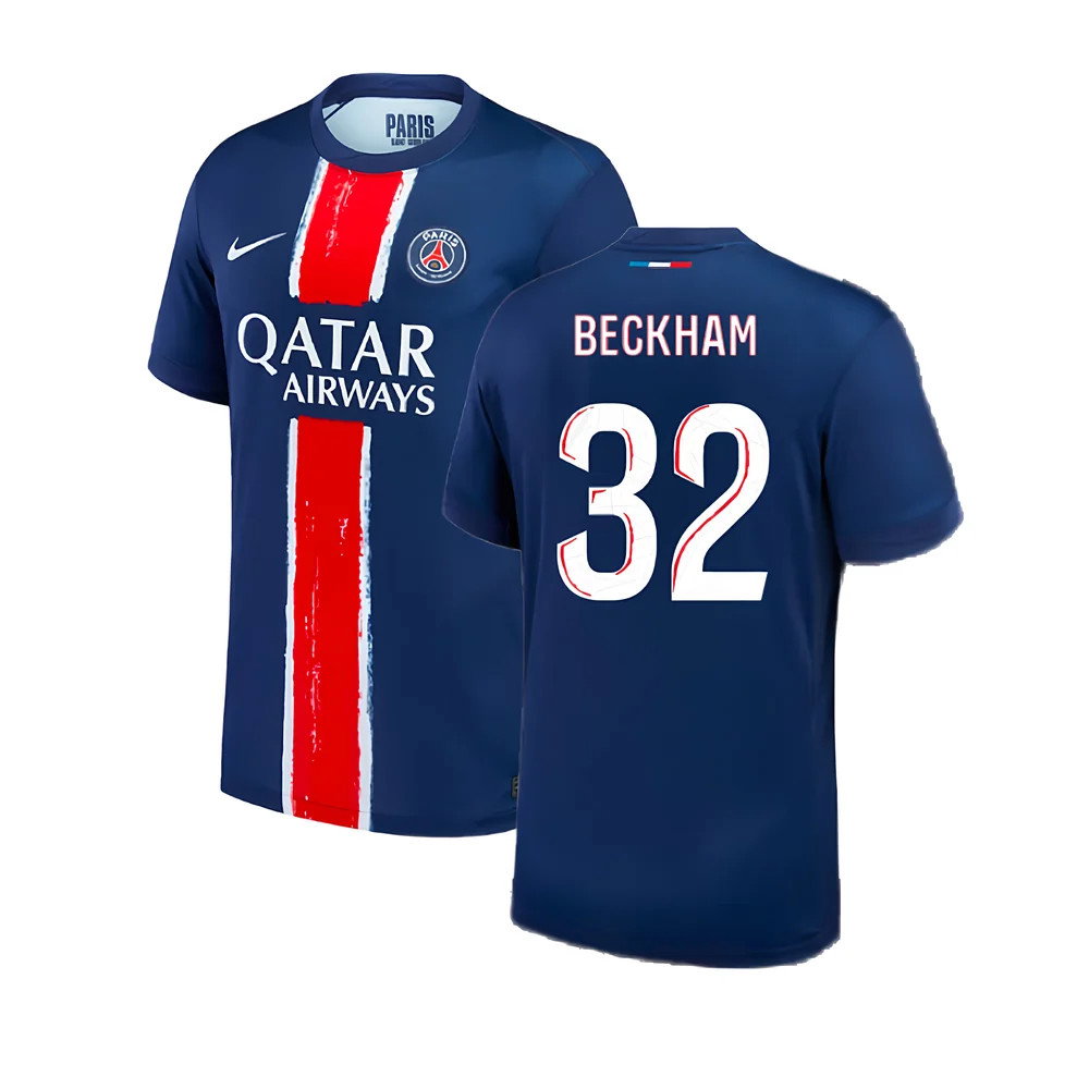 2024-2025 PSG Paris Saint Germain Home Shirt (Kids) (Beckham 32)