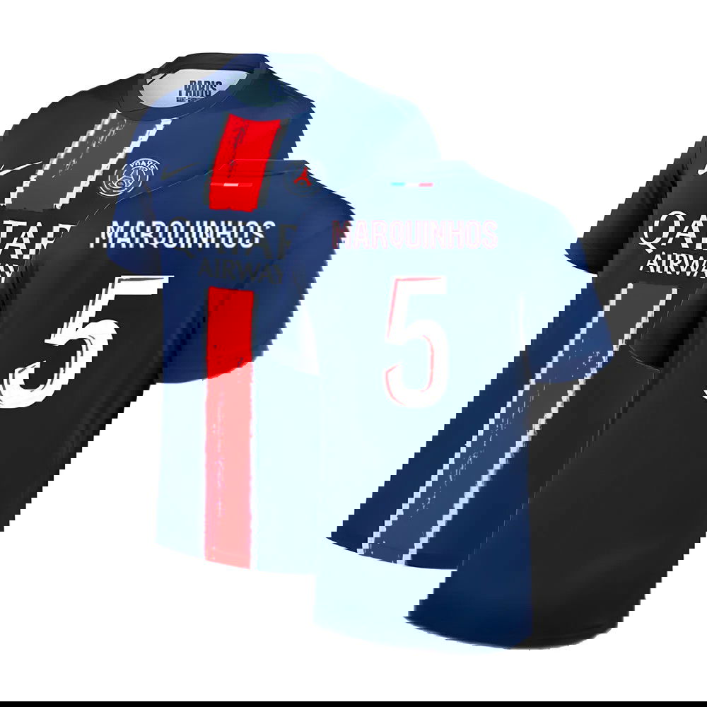 2024-2025 PSG Paris Saint Germain Home Shirt (Marquinhos 5)