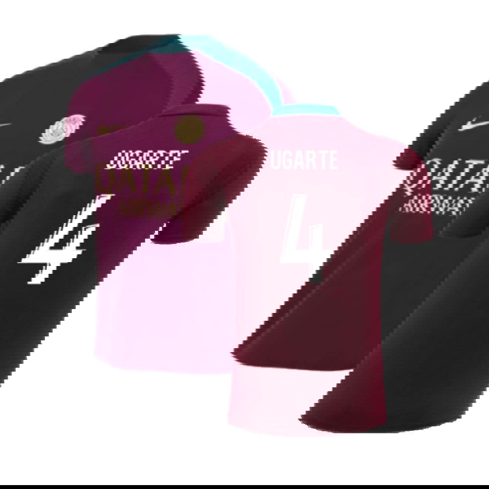 2024-2025 PSG Strike Dri-Fit Training Shirt (Bordeaux) - Kids (Ugarte 4)