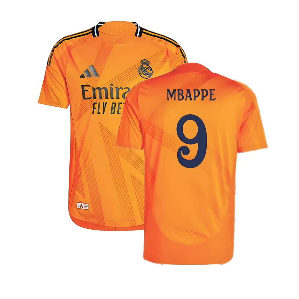 2024-2025 Real Madrid Authentic Away Shirt (Mbappe 9)
