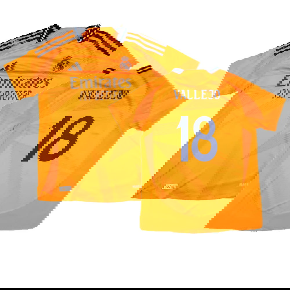 2024-2025 Real Madrid Authentic Away Shirt (Womens) (Vallejo 18)