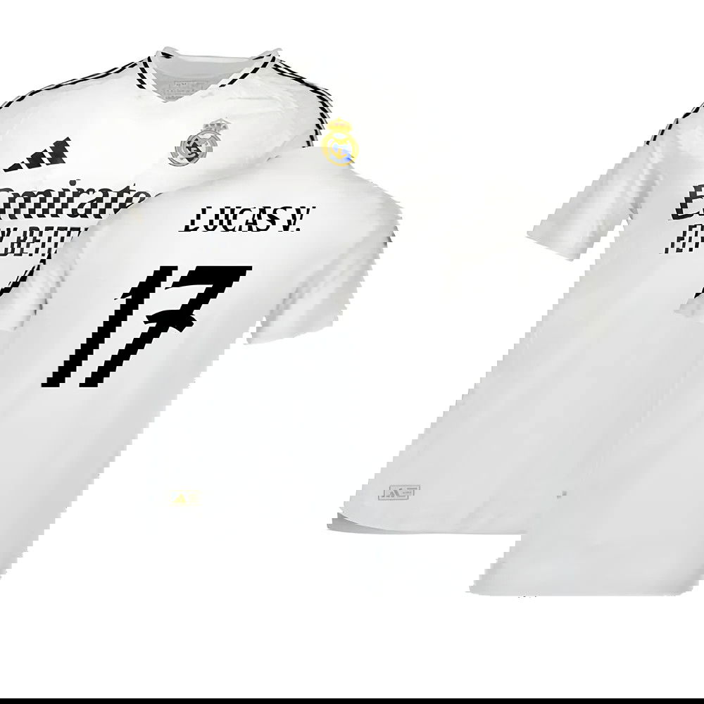 2024-2025 Real Madrid Authentic Home Shirt (Lucas V. 17)