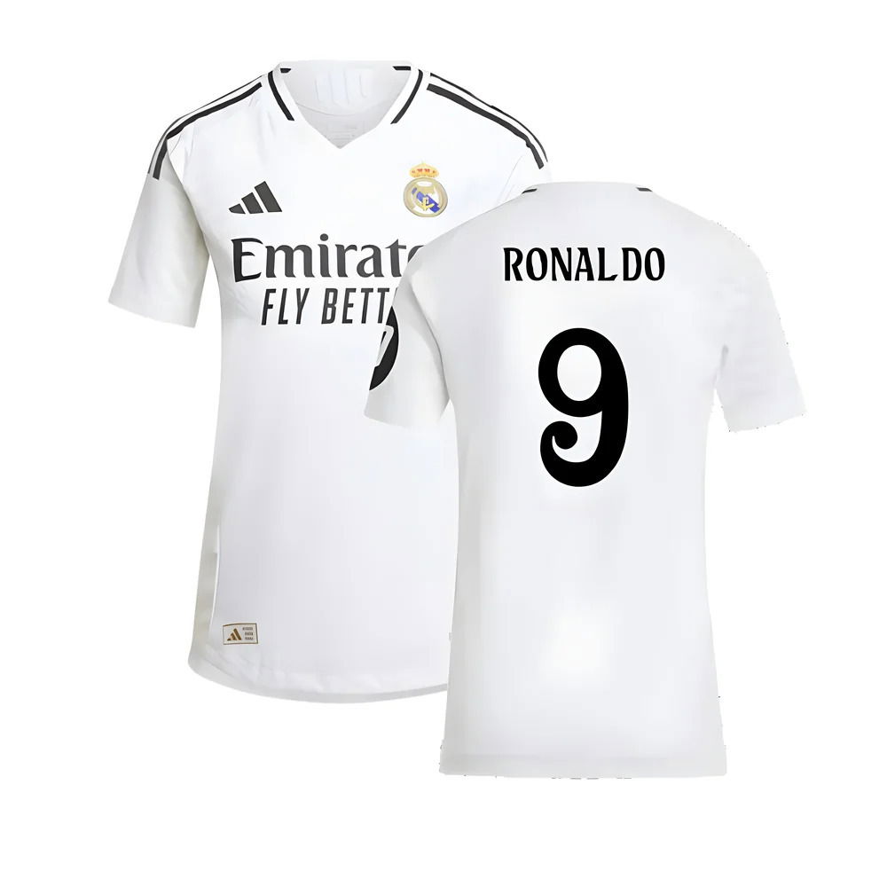 2024-2025 Real Madrid Authentic Home Shirt (Womens) (Ronaldo 9)