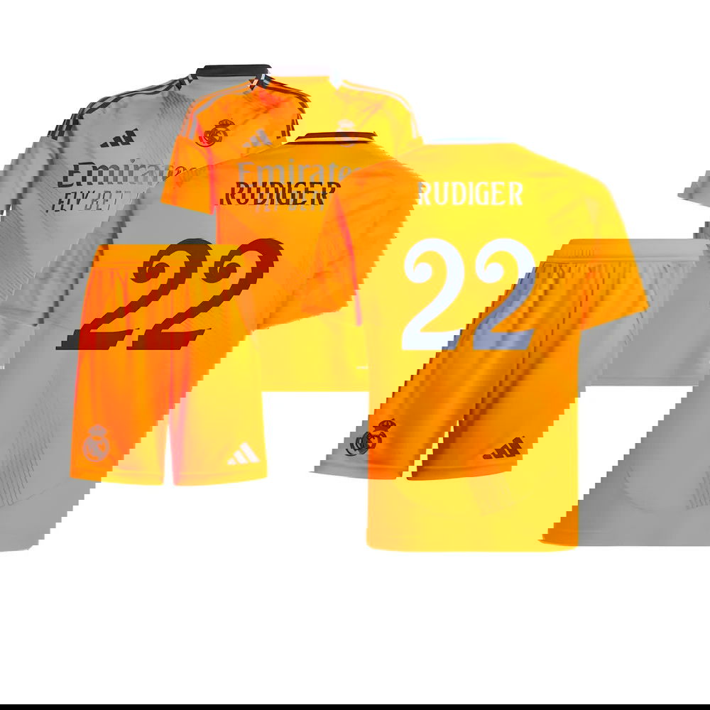 2024-2025 Real Madrid Away Youth Kit (Rudiger 22)