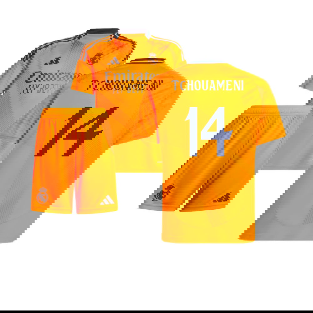 2024-2025 Real Madrid Away Youth Kit (Tchouameni 14)