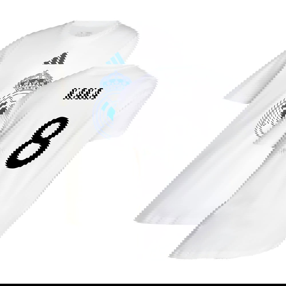 2024-2025 Real Madrid DNA Graphic Tee (White) (Kaka 8)