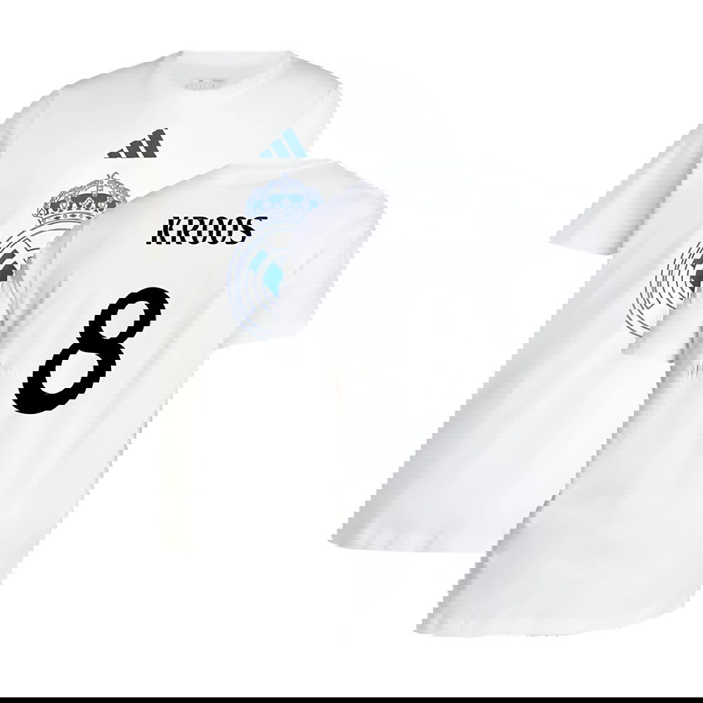 2024-2025 Real Madrid DNA Graphic Tee (White) (Kroos 8)