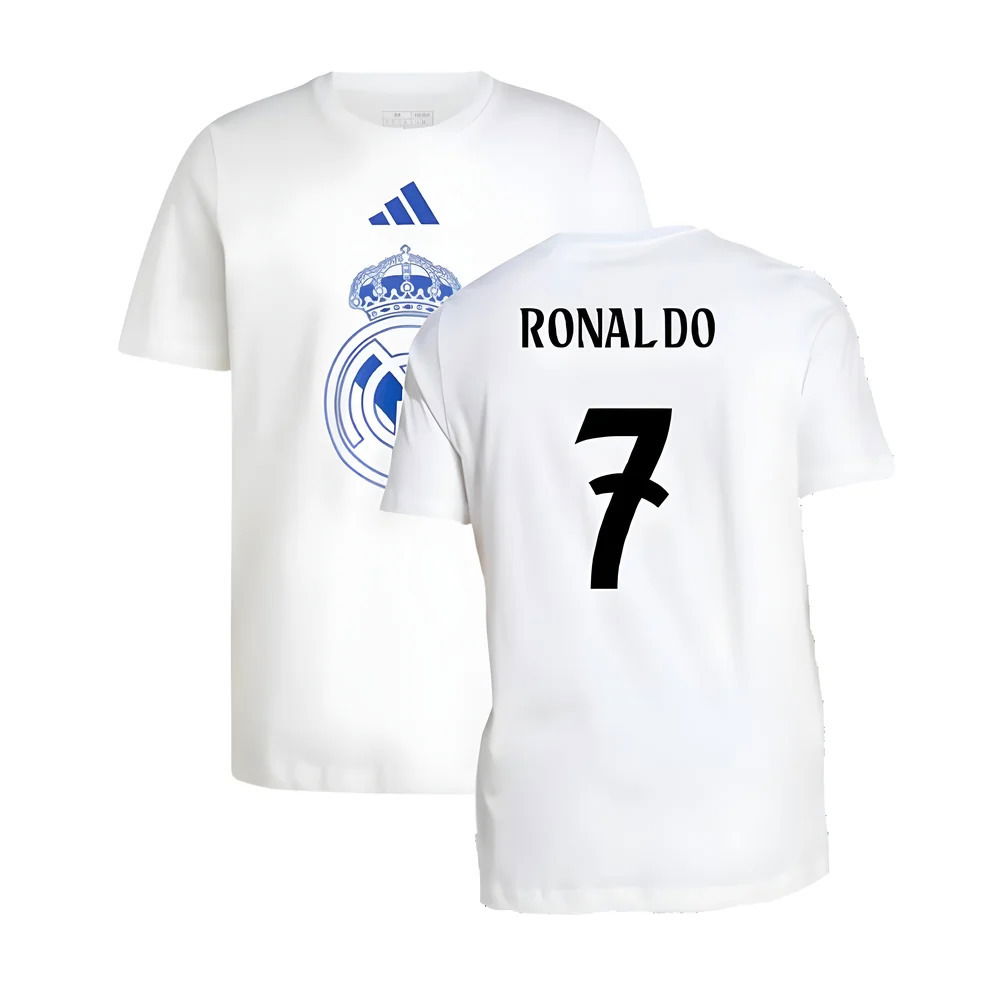 2024-2025 Real Madrid DNA Graphic Tee (White) (Ronaldo 7)