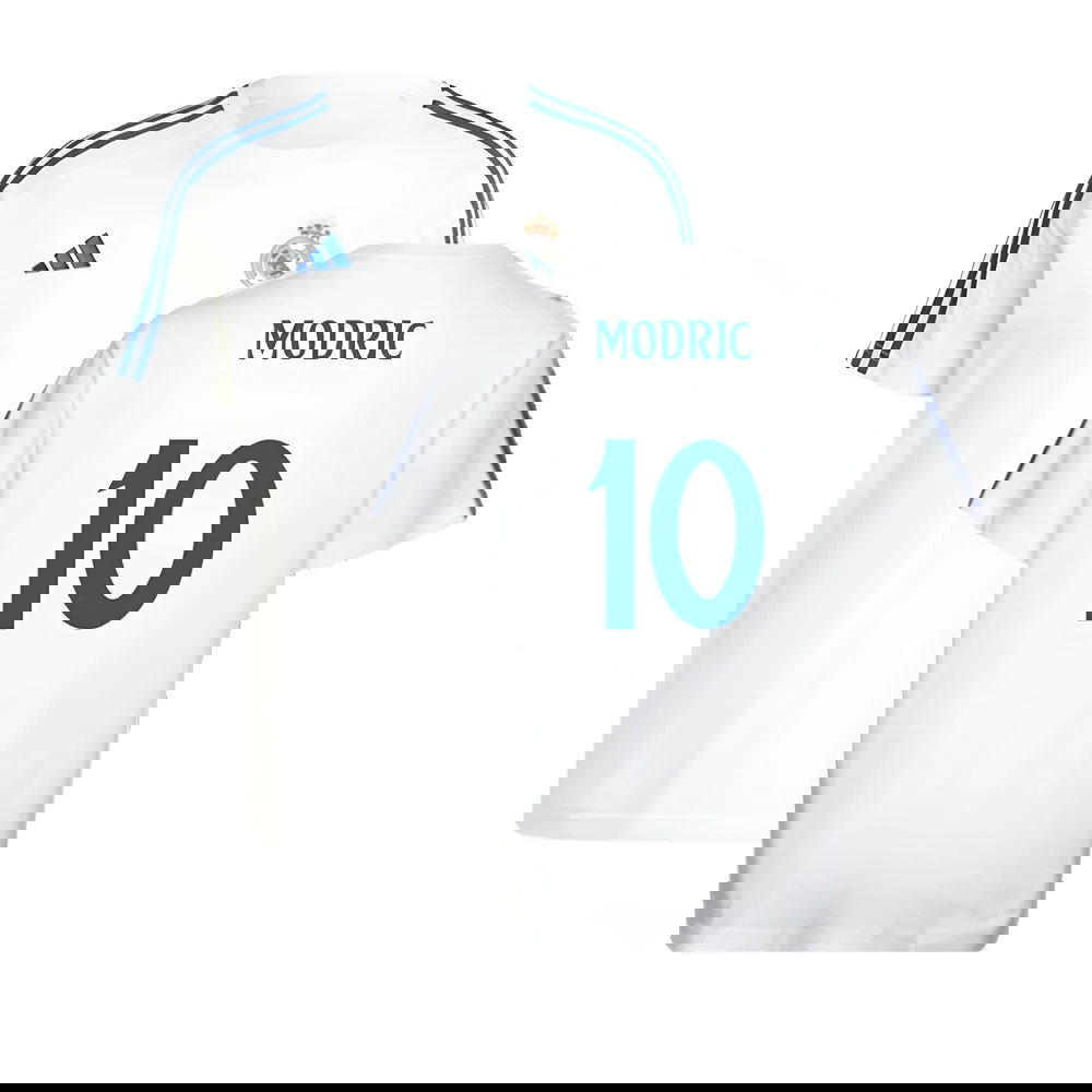 2024-2025 Real Madrid DNA Tee (White) (Modric 10)