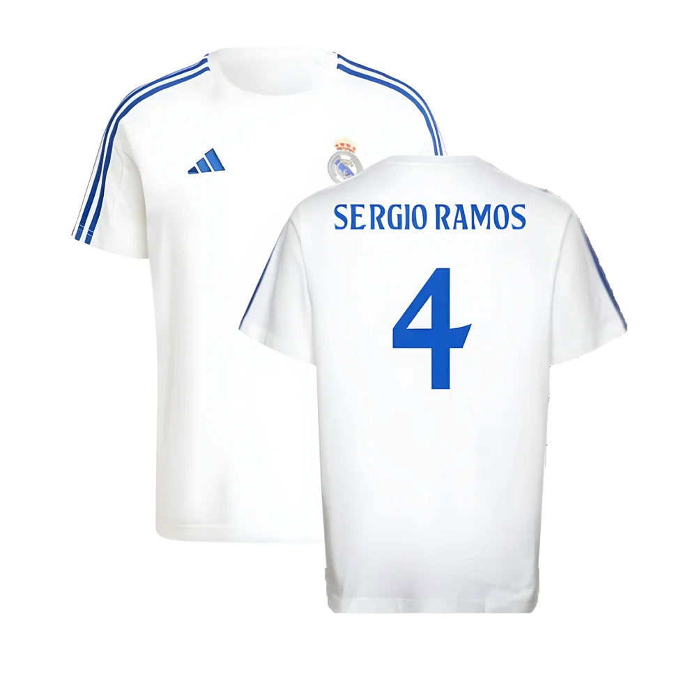 2024-2025 Real Madrid DNA Tee (White) (Sergio Ramos 4)