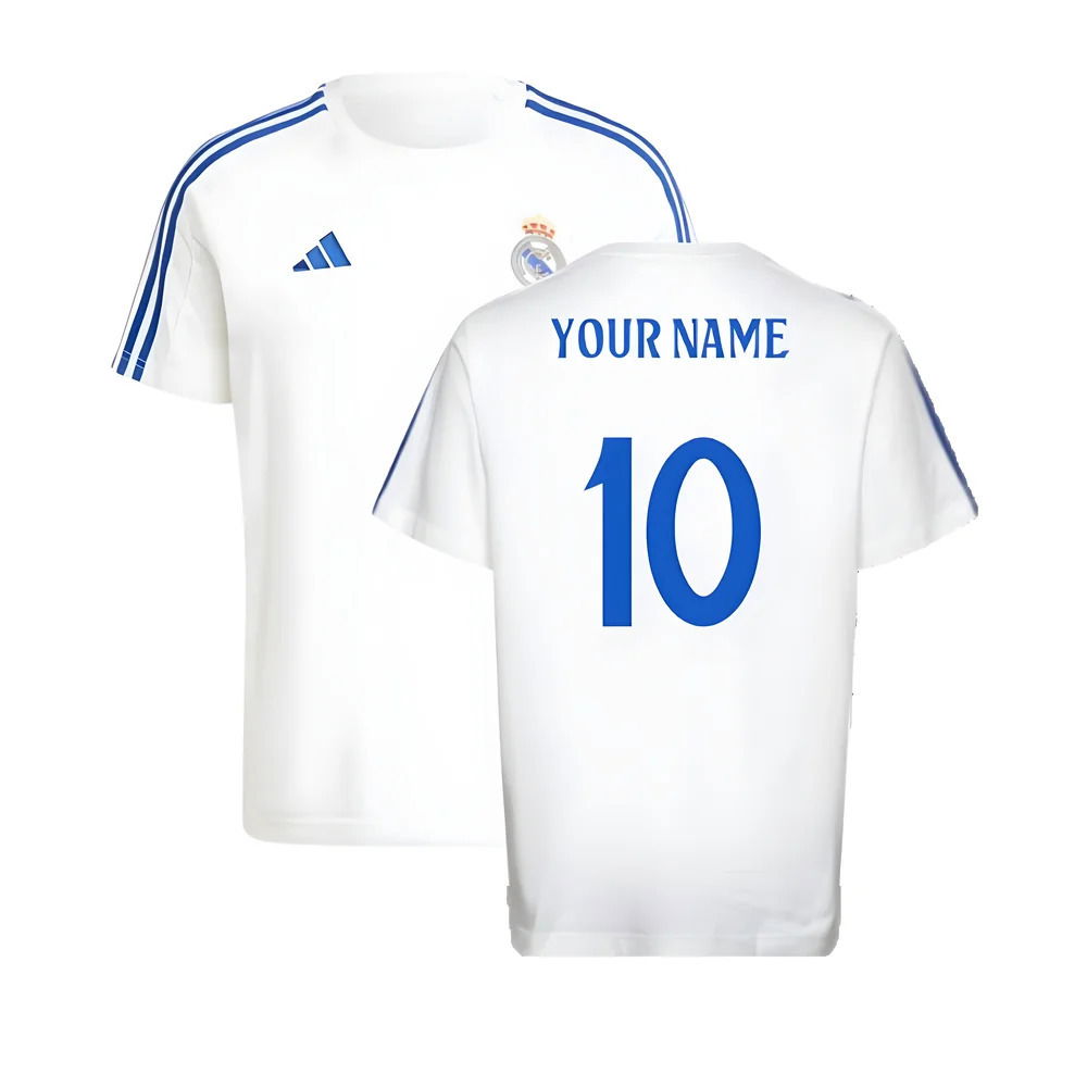 2024-2025 Real Madrid DNA Tee (White) (Your Name)