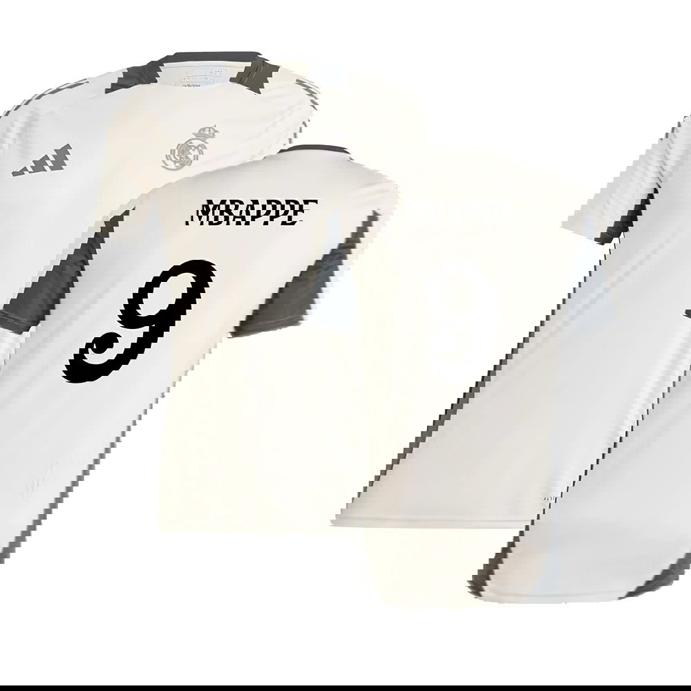 2024-2025 Real Madrid EU Training Jersey (Putty Mauve) (Mbappe 9)