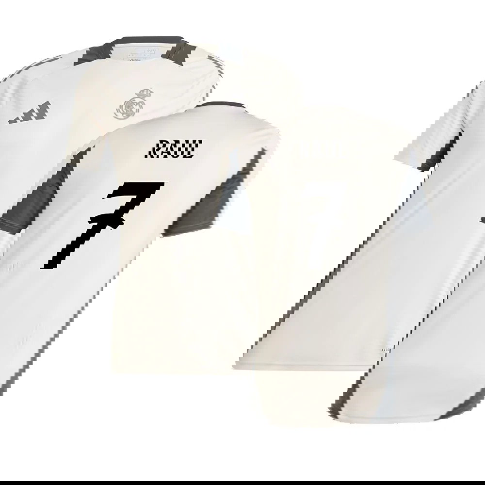 2024-2025 Real Madrid EU Training Jersey (Putty Mauve) (Raul 7)