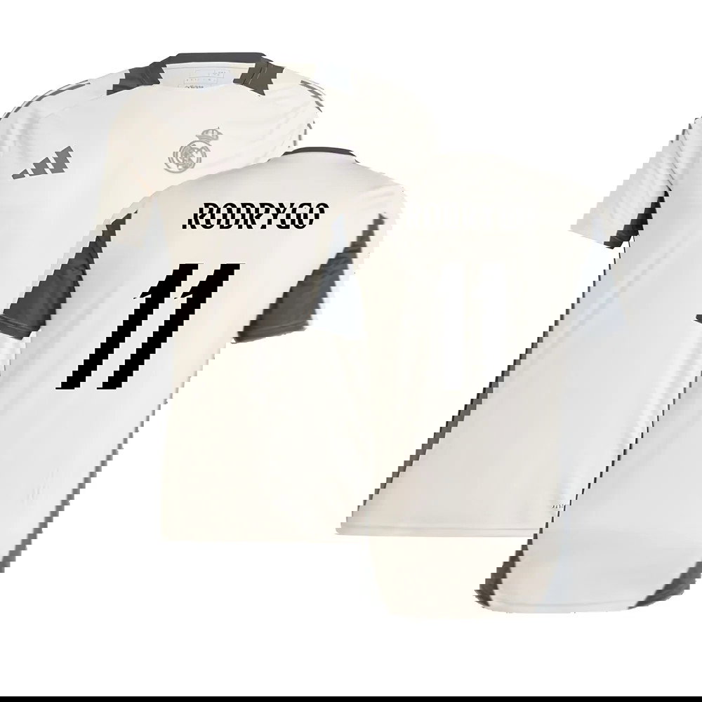 2024-2025 Real Madrid EU Training Jersey (Putty Mauve) (Rodrygo 11)