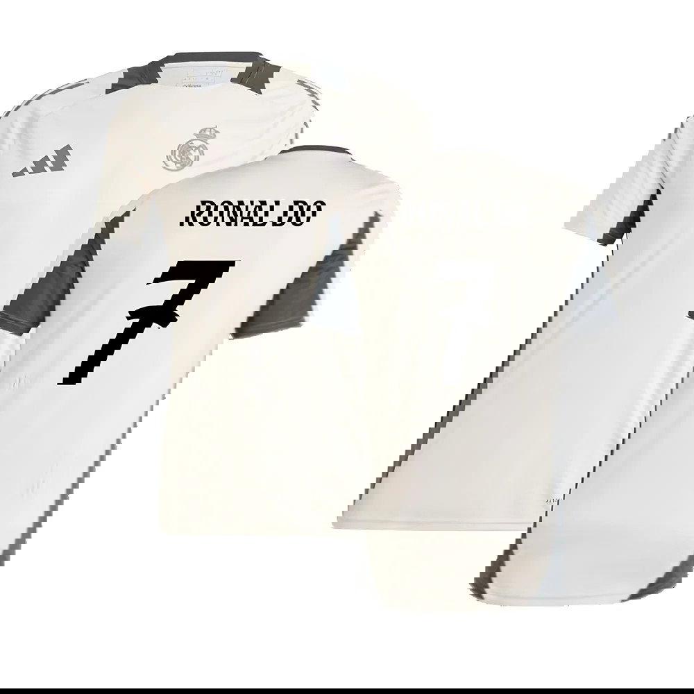 2024-2025 Real Madrid EU Training Jersey (Putty Mauve) (Ronaldo 7)