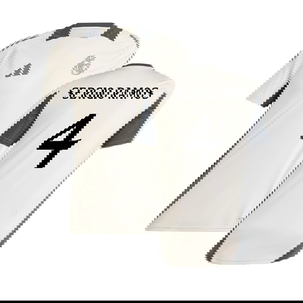 2024-2025 Real Madrid EU Training Jersey (Putty Mauve) (Sergio Ramos 4)