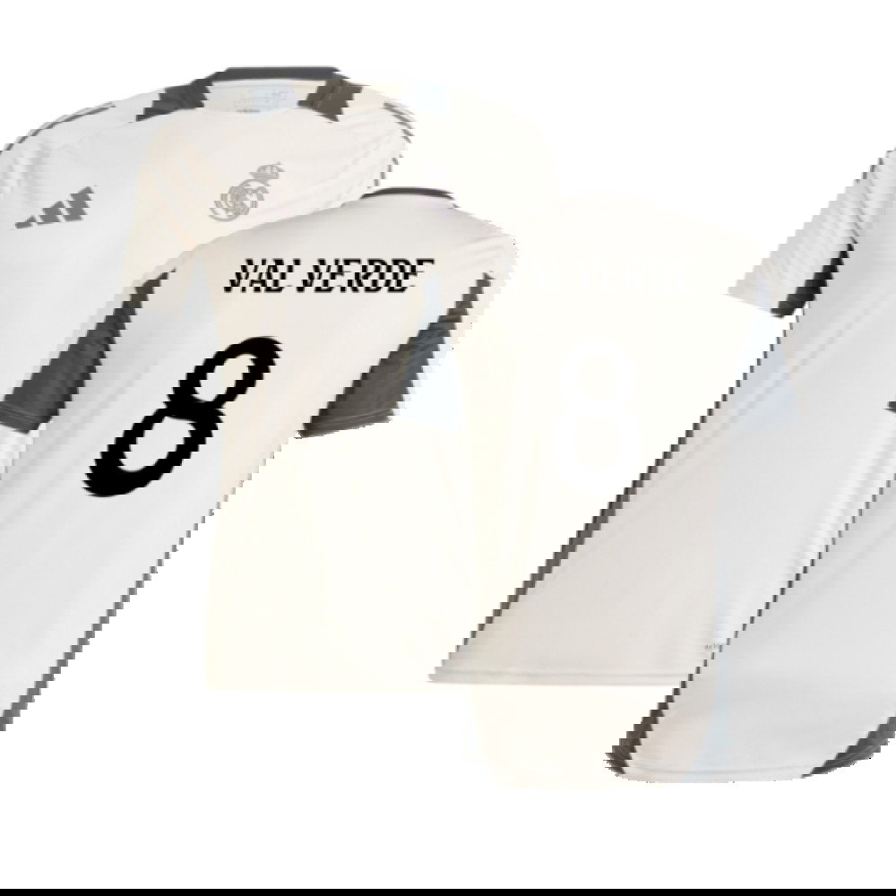 2024-2025 Real Madrid EU Training Jersey (Putty Mauve) (Valverde 8)