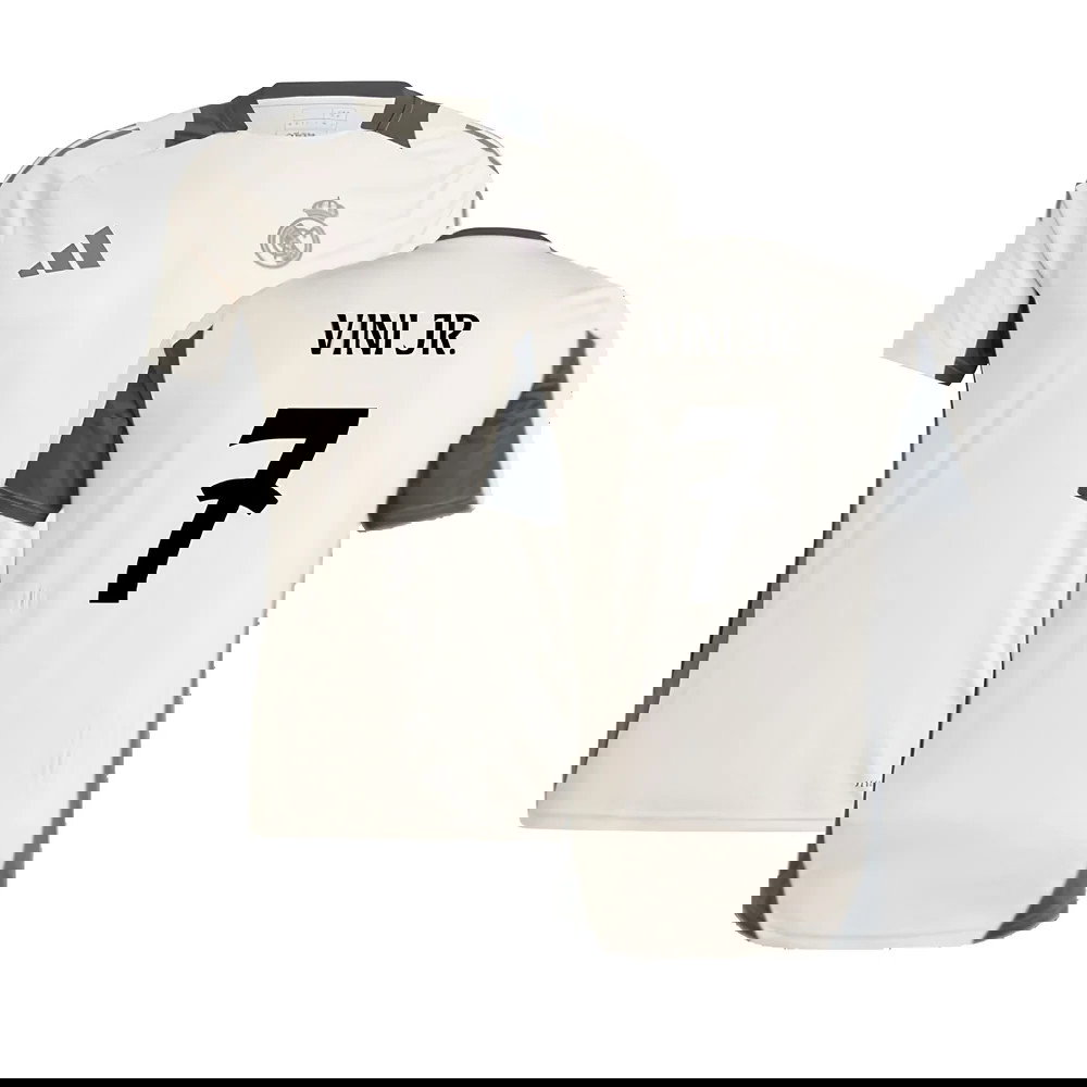 2024-2025 Real Madrid EU Training Jersey (Putty Mauve) (Vini Jr. 7)