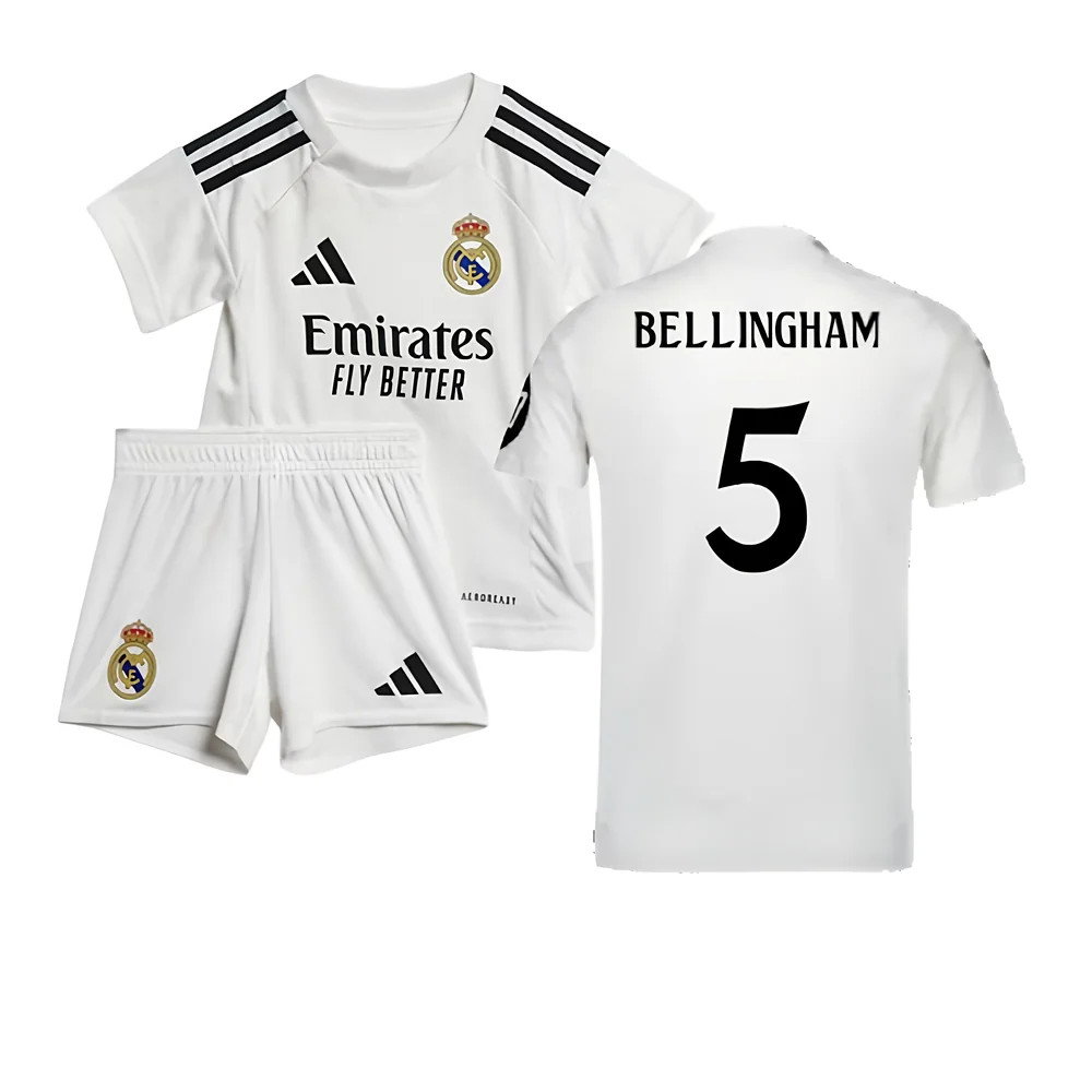 2024-2025 Real Madrid Home Baby Kit (Bellingham 5)