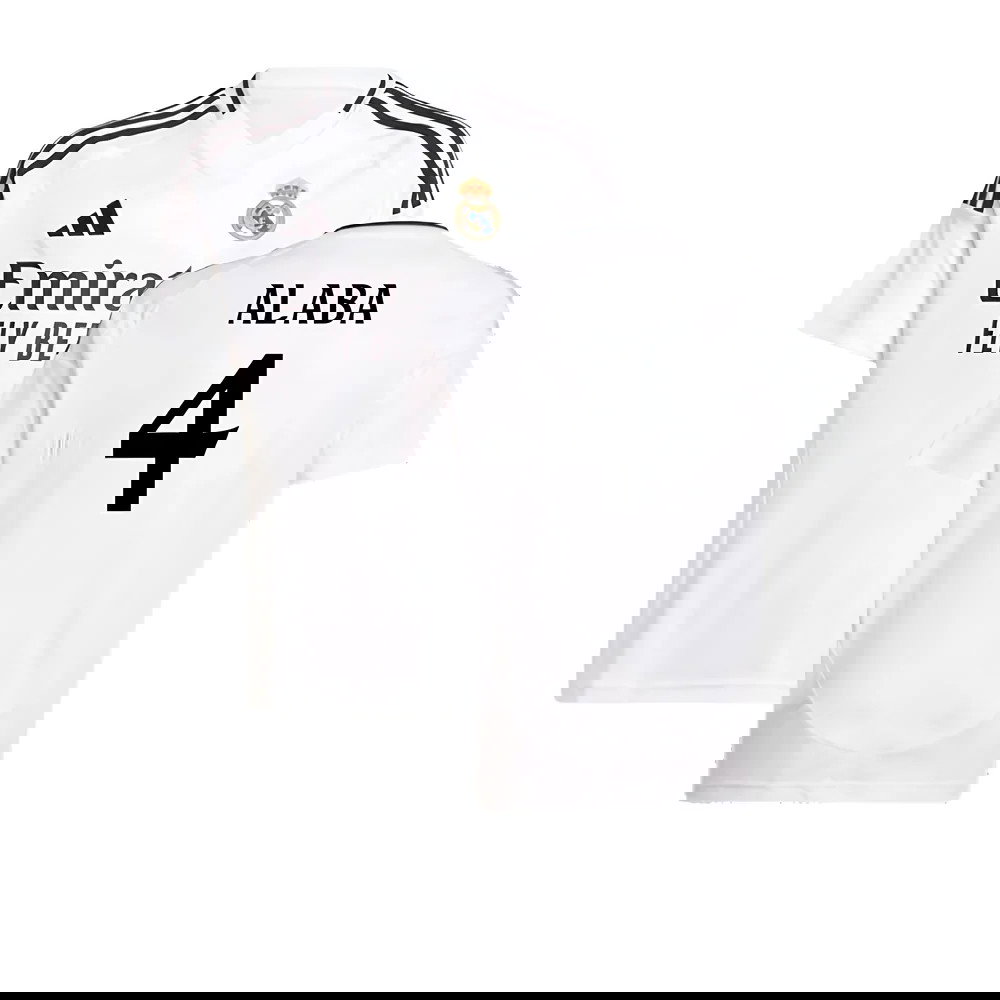 2024-2025 Real Madrid Home Shirt (Kids) (Alaba 4)