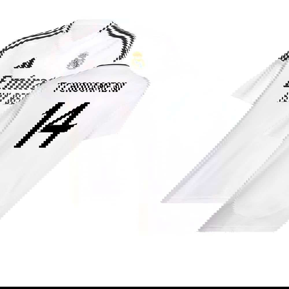 2024-2025 Real Madrid Home Shirt (Kids) (Tchouameni 14)