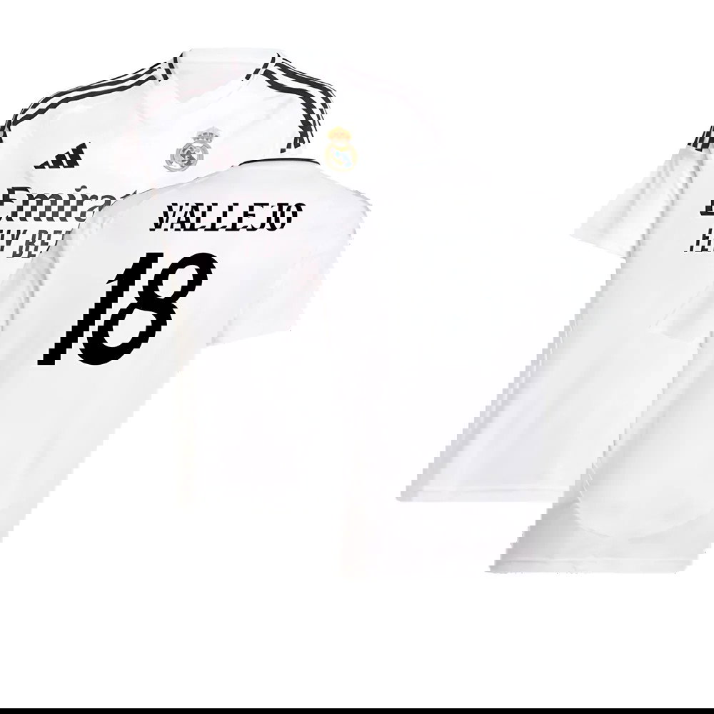 2024-2025 Real Madrid Home Shirt (Kids) (Vallejo 18)