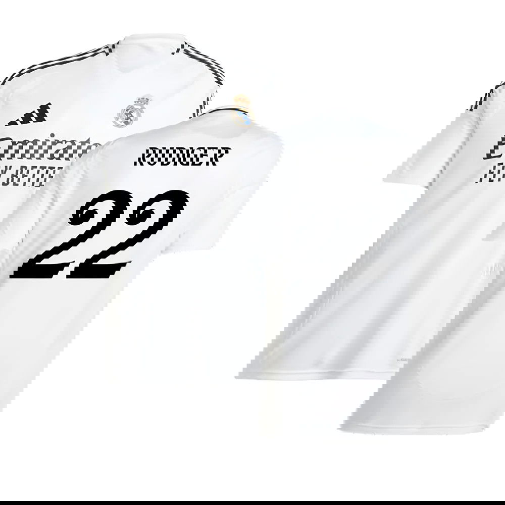 2024-2025 Real Madrid Home Shirt (Rudiger 22)