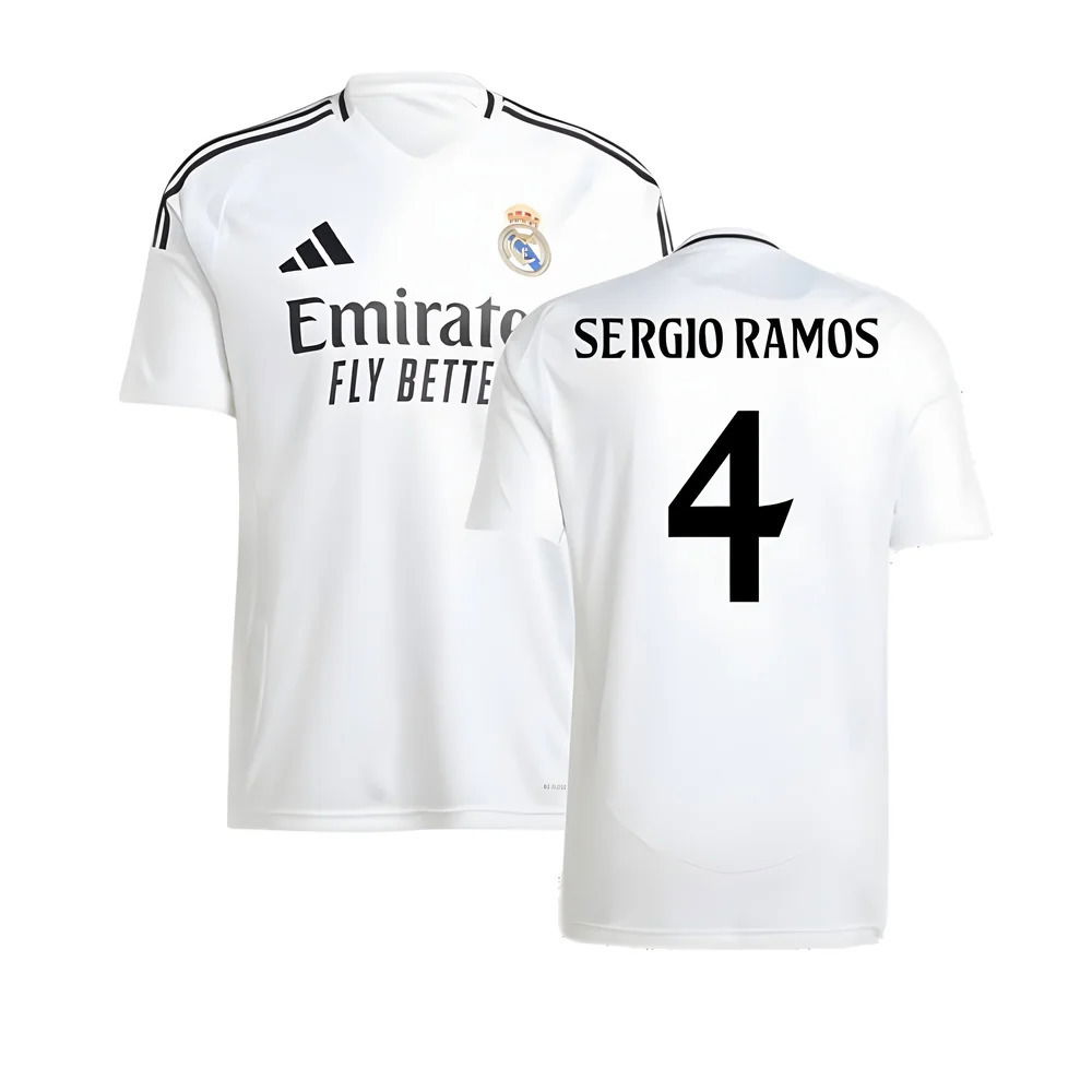 2024-2025 Real Madrid Home Shirt (Sergio Ramos 4)