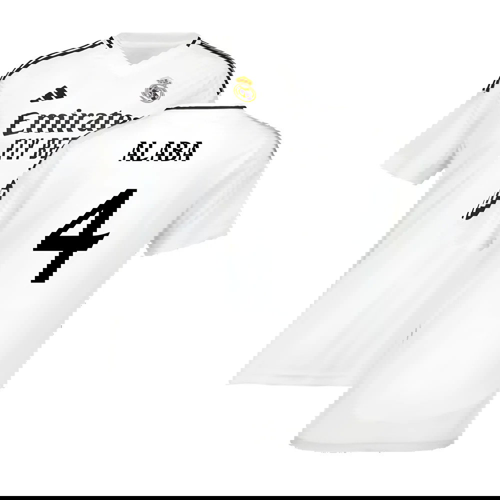 2024-2025 Real Madrid Home Shirt (Womens) (Alaba 4)