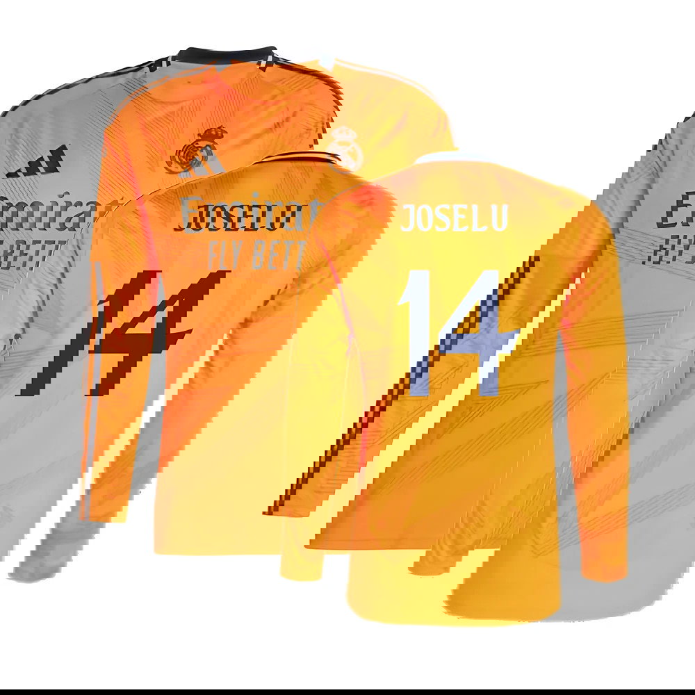 2024-2025 Real Madrid Long Sleeve Away Shirt (Joselu 14)