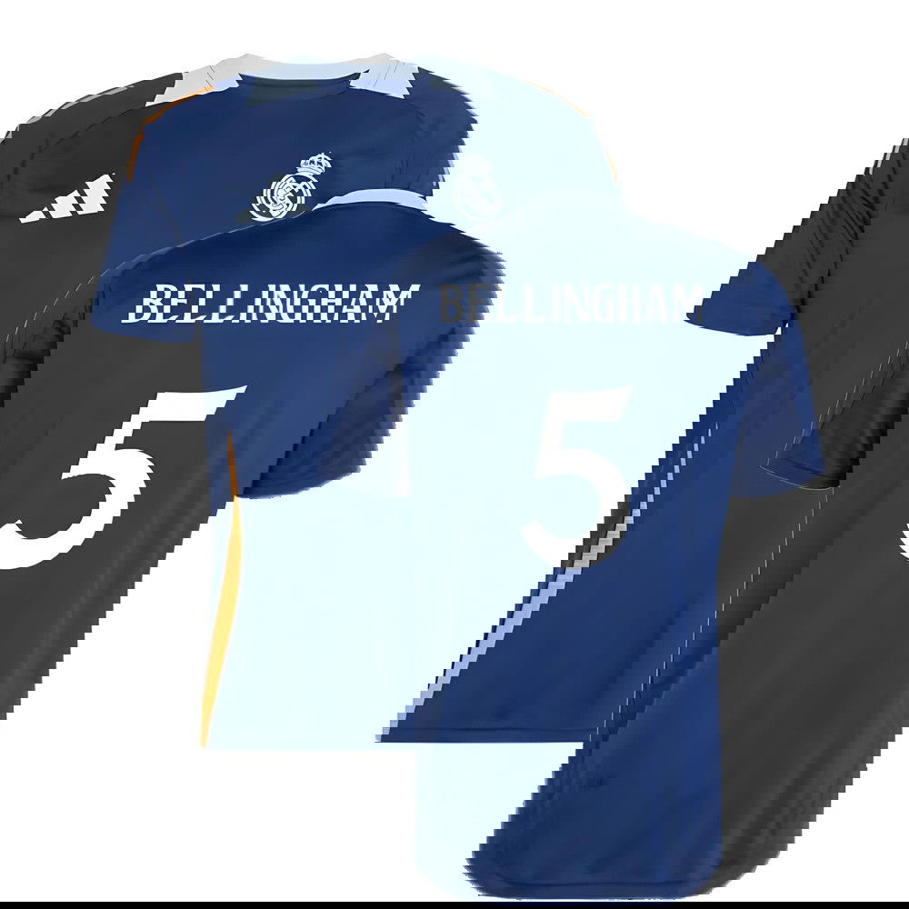 2024-2025 Real Madrid Training Jersey (Navy) (Bellingham 5)