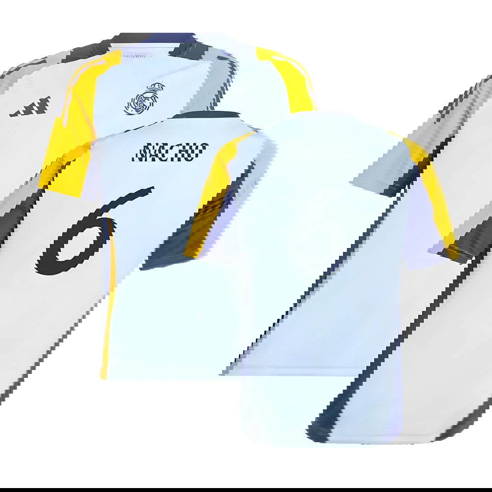 2024-2025 Real Madrid Training Shirt (Glow Blue) - Kids (Nacho 6)