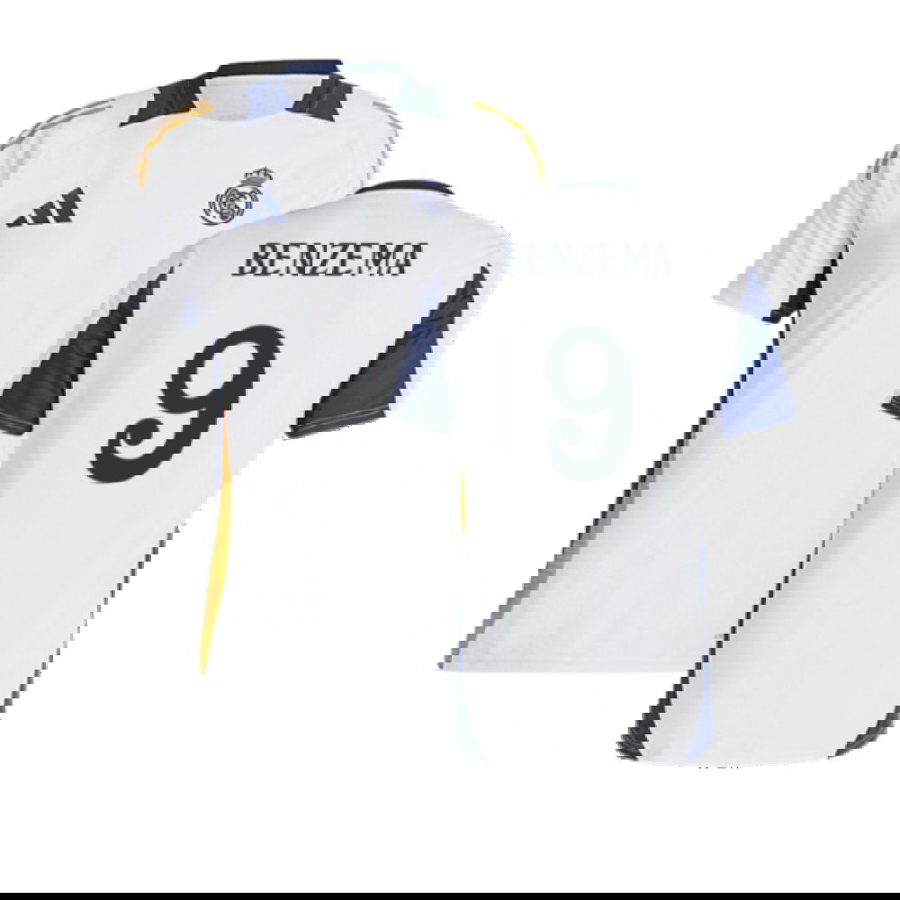 2024-2025 Real Madrid Training Shirt (White) (Benzema 9)