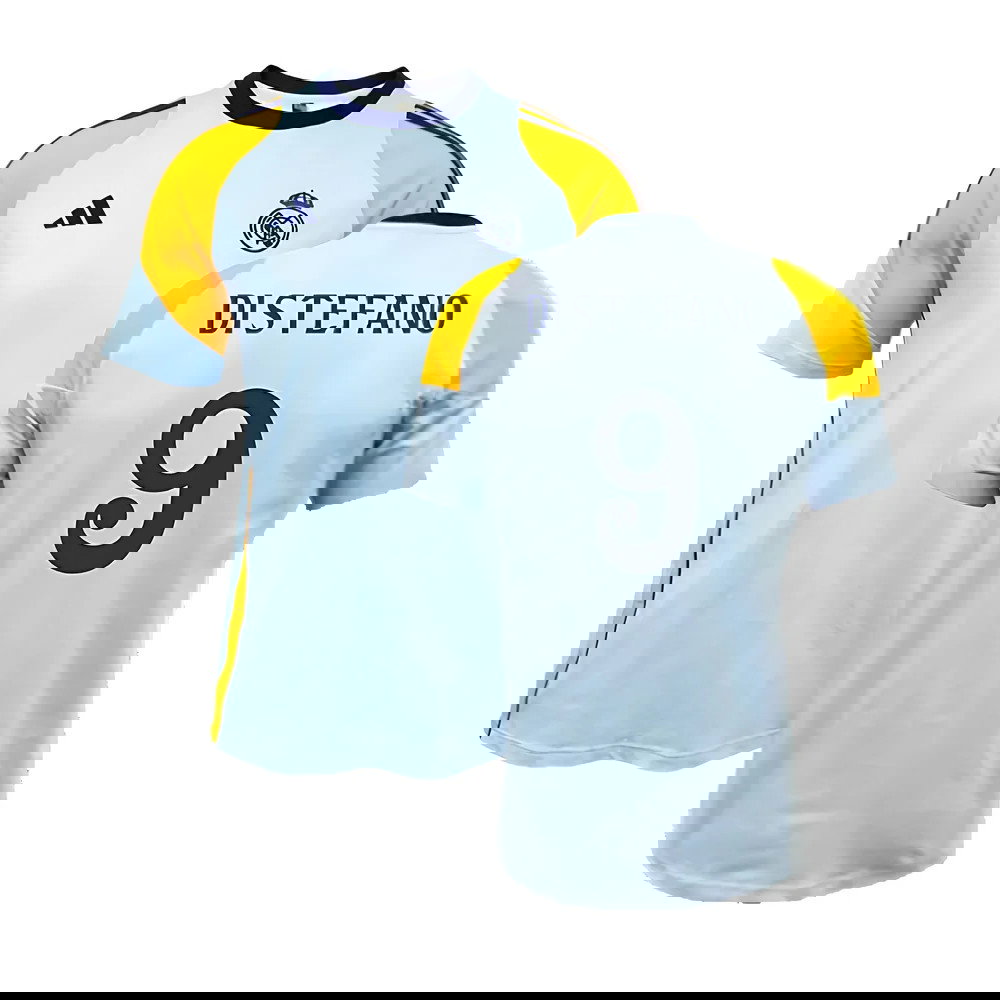 2024-2025 Real Madrid Training Tee (Glow Blue) (Di Stefano 9)