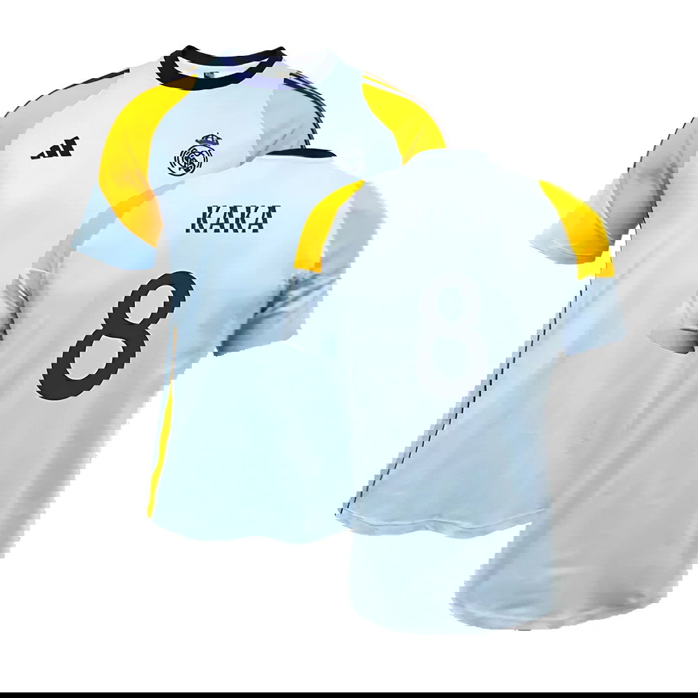 2024-2025 Real Madrid Training Tee (Glow Blue) (Kaka 8)