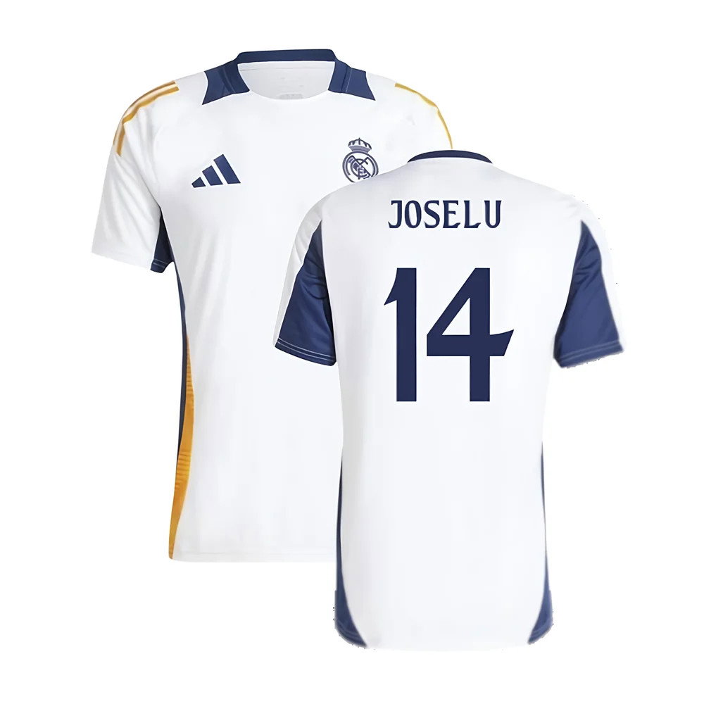 2024-2025 Real Madrid Training Tee (White) (Joselu 14)