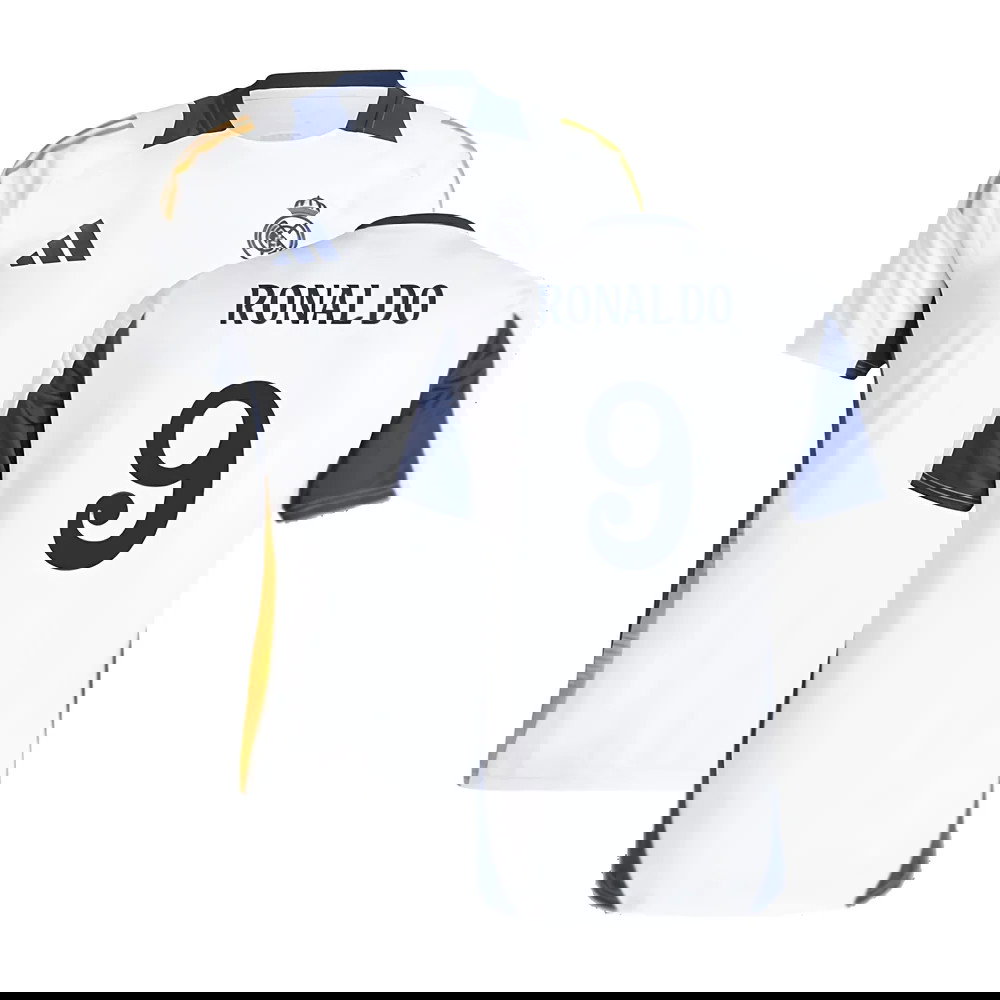 2024-2025 Real Madrid Training Tee (White) (Ronaldo 9)