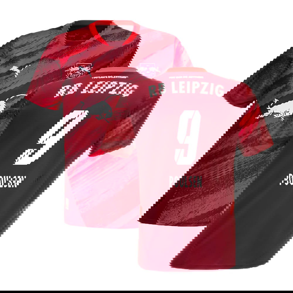 2024-2025 Red Bull Leipzig Away Shirt (Poulsen 9)
