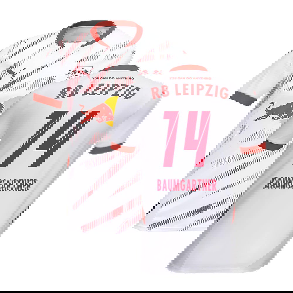 2024-2025 Red Bull Leipzig Home Shirt (Kids) (Baumgartner 14)