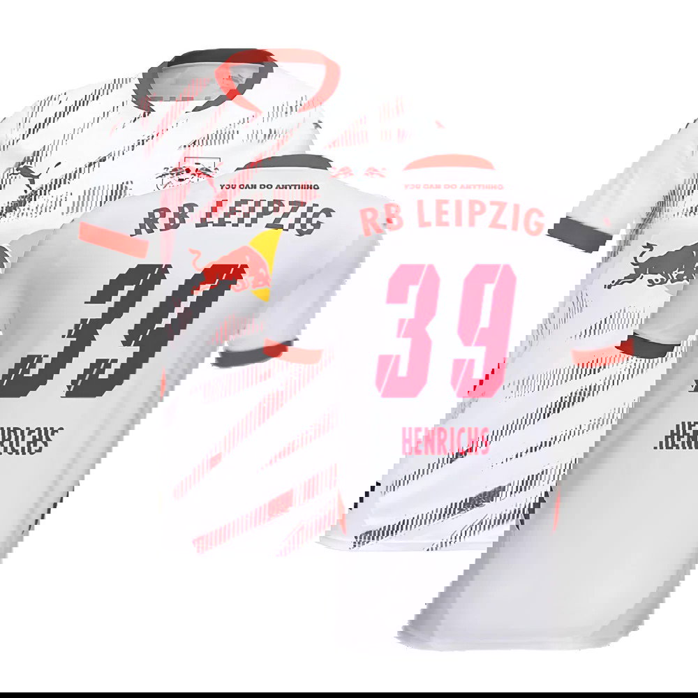 2024-2025 Red Bull Leipzig Home Shirt (Kids) (Henrichs 39)