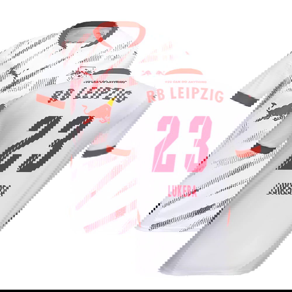 2024-2025 Red Bull Leipzig Home Shirt (Lukeba 23)
