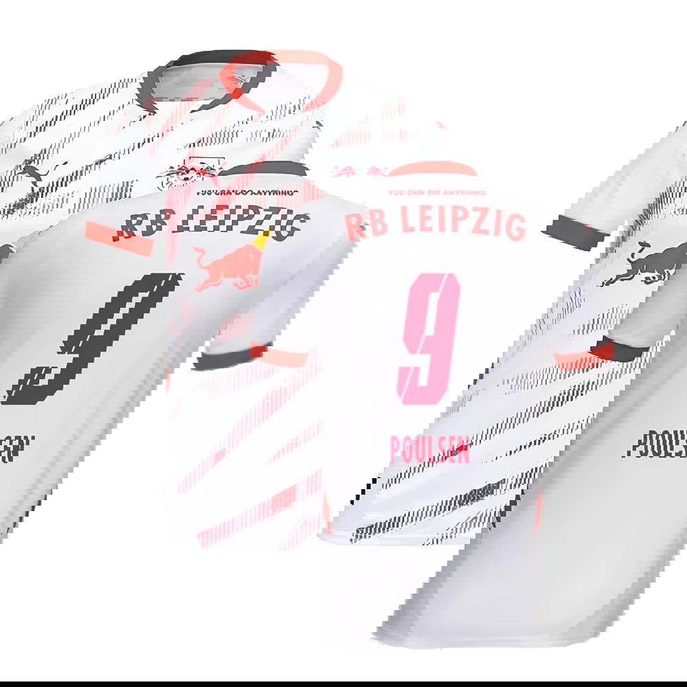 2024-2025 Red Bull Leipzig Home Shirt (Poulsen 9)